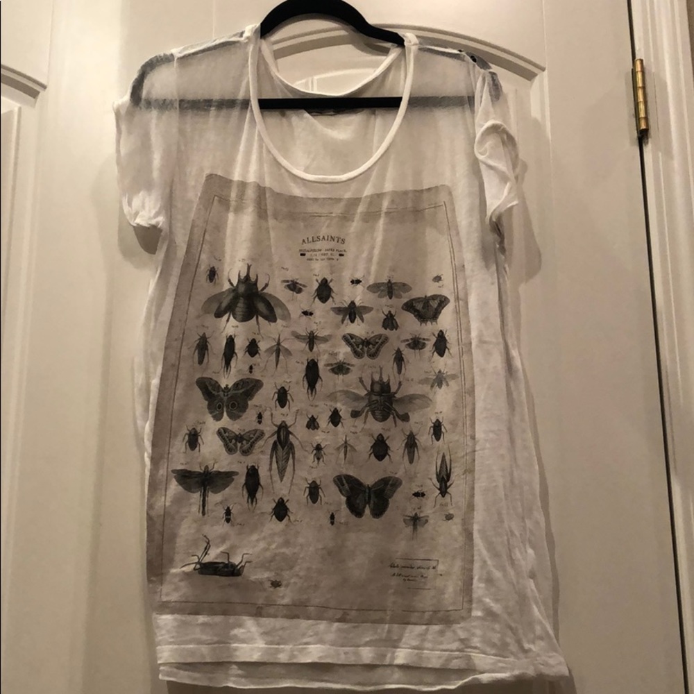 All Saints Distressed Vintage T Shirt